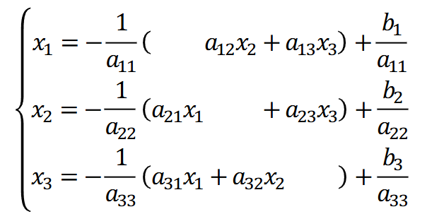 Jacobi原始迭代式